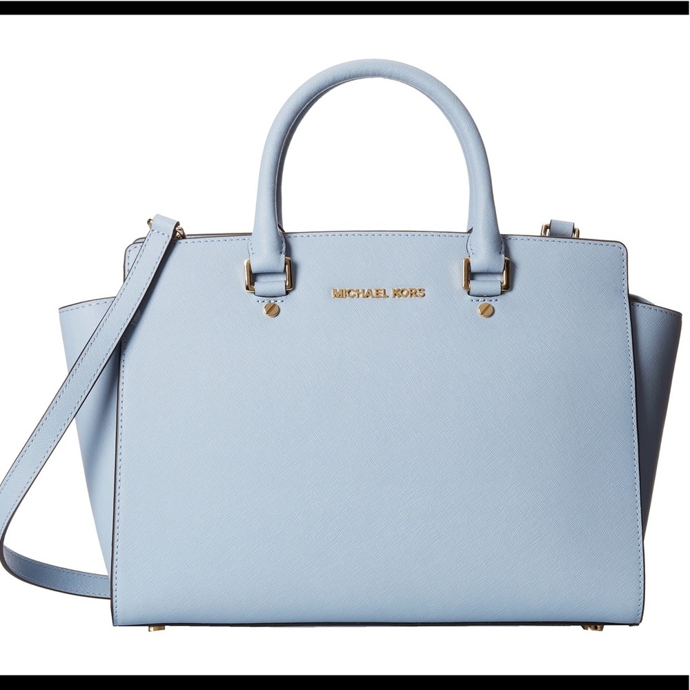MICHAEL Michael Kors Women's Blue Selma Satchel